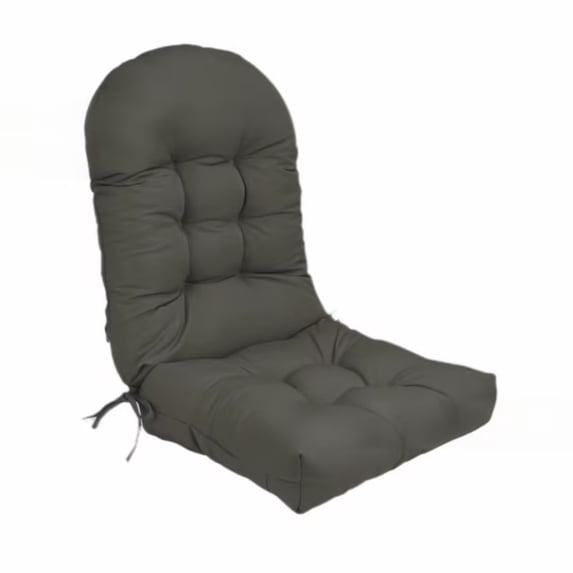 44"x19"x4" High-Back Rocking Chair Cushion, Waterproof Outdoor Indoor Patio Seat Pad Non-Slip Thick Foam Bead Cushion for Porch, Glider, Dining Chair, UV Resistant Porch Rocker Cushion, Dark Gray