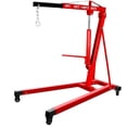 thumbnail image 1 of 4400 LBS Engine Hoist, Heavy Duty Alloy Steel Hydraulic Cherry Picker Engine Hoist with Hydraulic Ram Jack 4 Steel Casters, Ease of Assembly Engine Lift for Workshop Warehouse Garage, 1 of 9