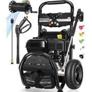 4200 PSI Gas Pressure Washer,4.0 GPM Commercial Power Washer 212CC Gas Power Washer Gas Powered Washing Machine, Cold Water, Spray Gun and Wand, 5 Nozzle Set, for Cars/Fences/Driveways/Homes