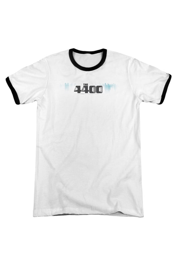 4400 The 4400 Logo Adult Ringer White Black