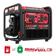 PowerSmart 4400W/3600W Dual Fuel Portable Generator Gas/Propane with Inverter Tech CO Protect MB5040DC