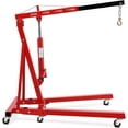 thumbnail image 1 of 4400LBS Engine Hoist, Folding Hydraulic Hoists Cherry Picker, Heavy Duty Engine Crane Lifter for Vehicle Repairs and Workshops, Red, 1 of 6