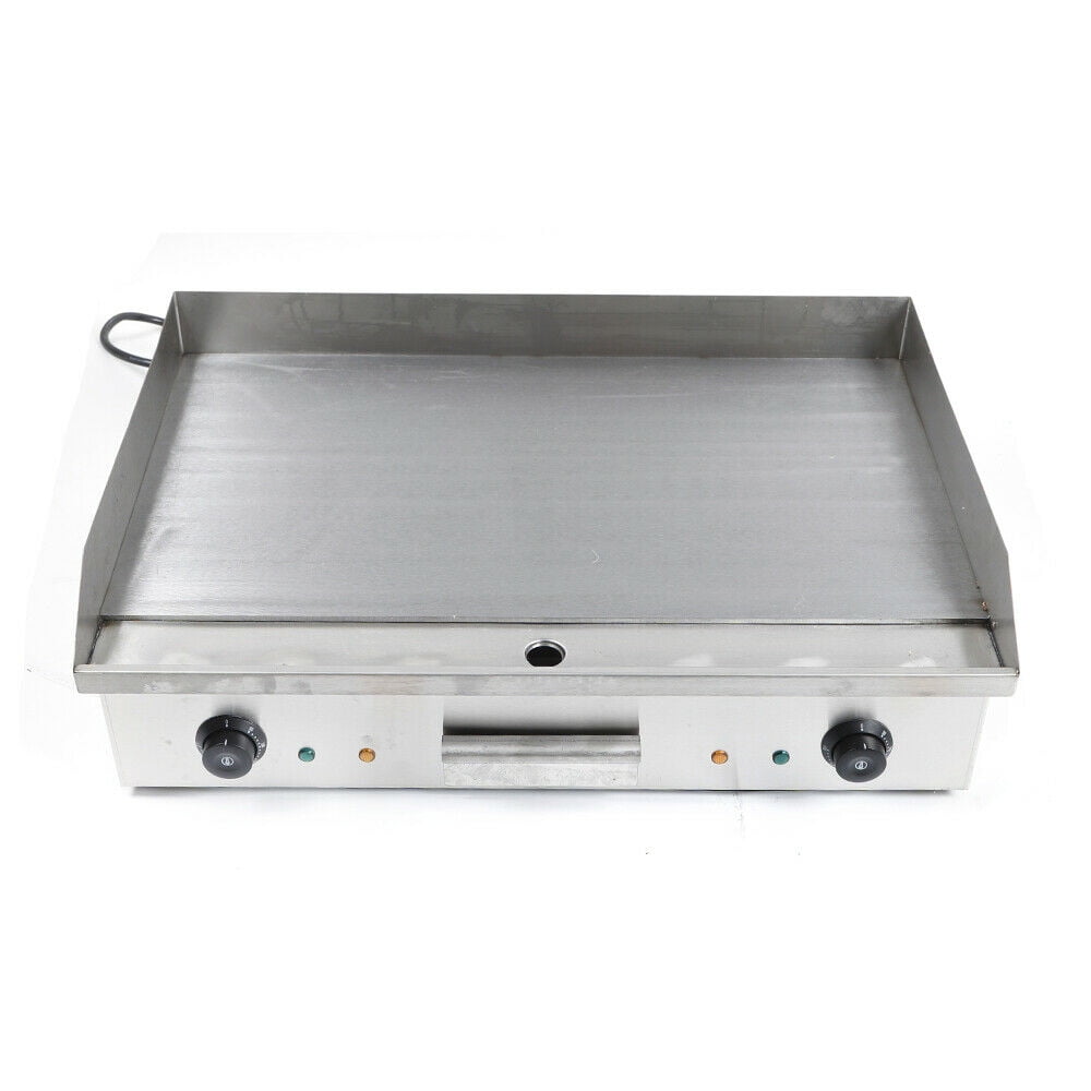 IRONWALLS Commercial Griddle Electric 29, 4400W Electric Countertop  Griddle Flat Top Grill, Nonstick Stainless Steel Teppanyaki Grill with Dual