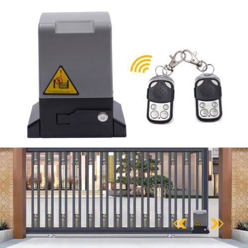 4400lbs Electric Sliding Gate Opener Operator Kit w/Remote Automatic Roller 110V