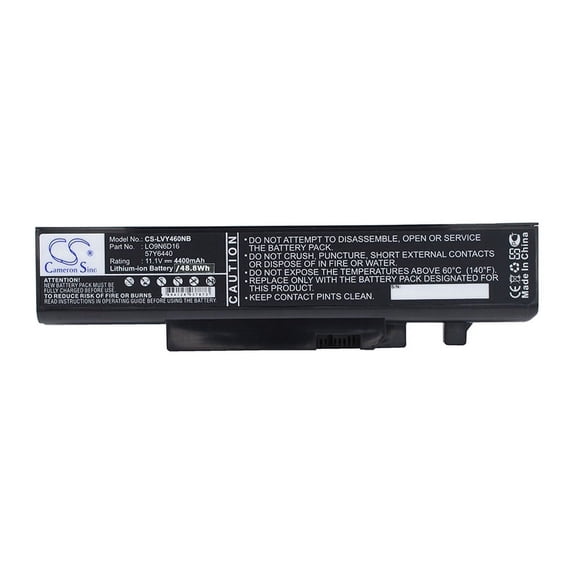 4400mAh 121000918 L09S6D16 LO9N6D16 L10N6Y01 121000916 L09L6D16 L09N6D16 L10L6Y01 57Y6440 Battery for Lenovo Ideapad Y460AT Idea