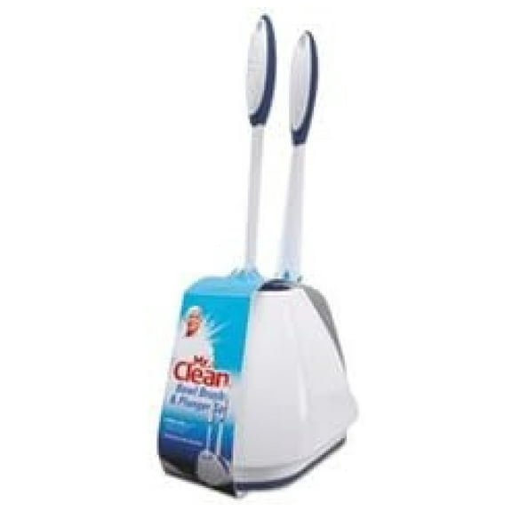 440436 Turbo Plunger & Bowl Brush Set 12 1/2-Inch Handle w/ 6-Inch Dia Bowl White (BUT440436)