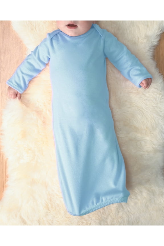 4406 Infant Baby Rib Layette - Light Blue, New Born