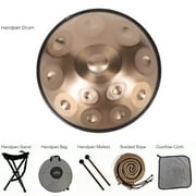 440HZ Percussion Instrument Steel Tongue Drum Kurd D Minor 12 Notes Handpan Drum