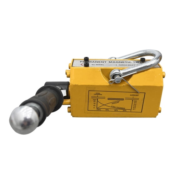 440LB Permanent Magnetic Lifter Metal Lifting Magnet W/Anti-Slip Handle for Hoist Shop Crane