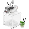 thumbnail image 1 of 440LBS/H 300W Electric Snow Cone Machine Commercial Ice Crusher , ETL Approved with Dual Blades, 110V Stainless Steel Shaved Ice Machine with Safety On/Off Switch for Family, Restaurants, Bars, 1 of 7