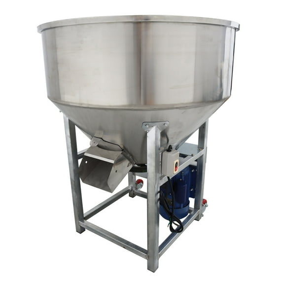 440Lbs Feed Mixer Granular Plastic Mixer Wet Dry Powder Mixer Blender