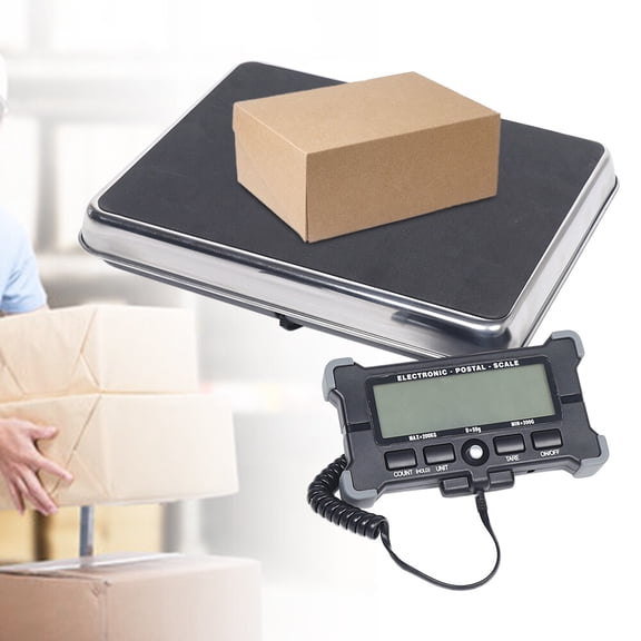 440lb Heavy Duty Digital Metal Industry Shipping Postal Scale 200kg BLACK