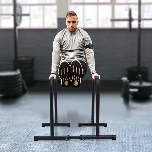 440lbs Adjustable Dip Bar, Heavy Duty Calisthenics Dip Station with Adjustable Parallel Dip Bars, Home Dip Stand Body Press Bar Parallel Bars Dip Equipment for Calisthenics, Strength Training