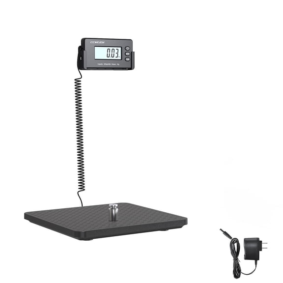 CCWEIGH Digital Shipping Scale, AC/DC, Instant and Accurate Weighing Solution with 440lbs Capacity and 2oz accuracy