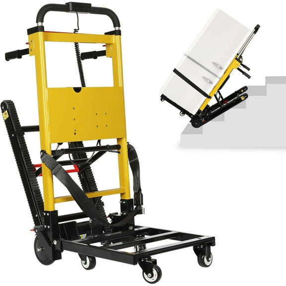 441 lbs Electric Stair Climbing Hand Truck Climbing Dolly with Rubber Tracks for Easy Moving Heavy Furniture Up/Down Stairs