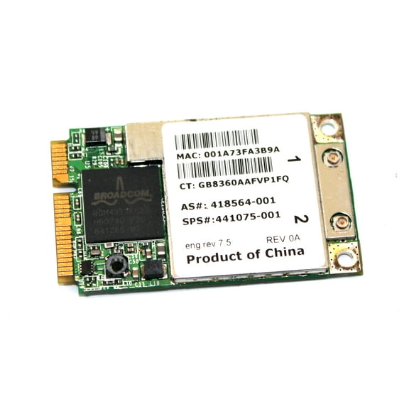 441075-001 HP BroadCom BCM94311MCA Genuine Mini PCI-e WLAN Wifi Card