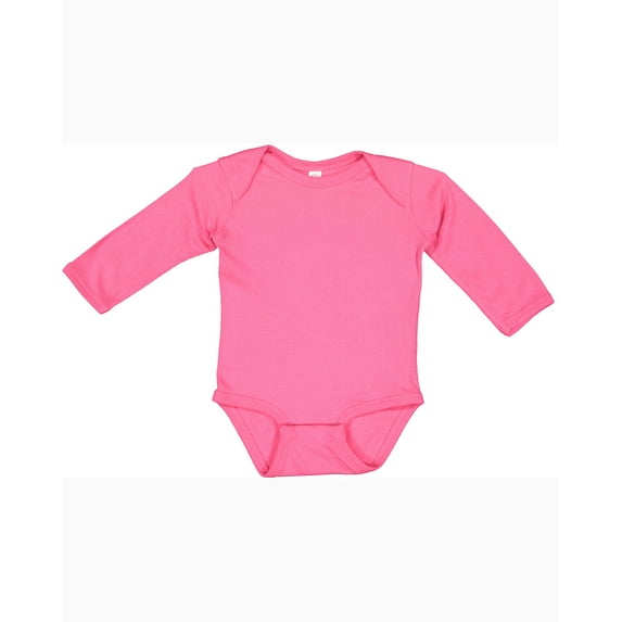 4411 Infant Baby Rib Lap-Shoulder Long-Sleeve Bodysuit