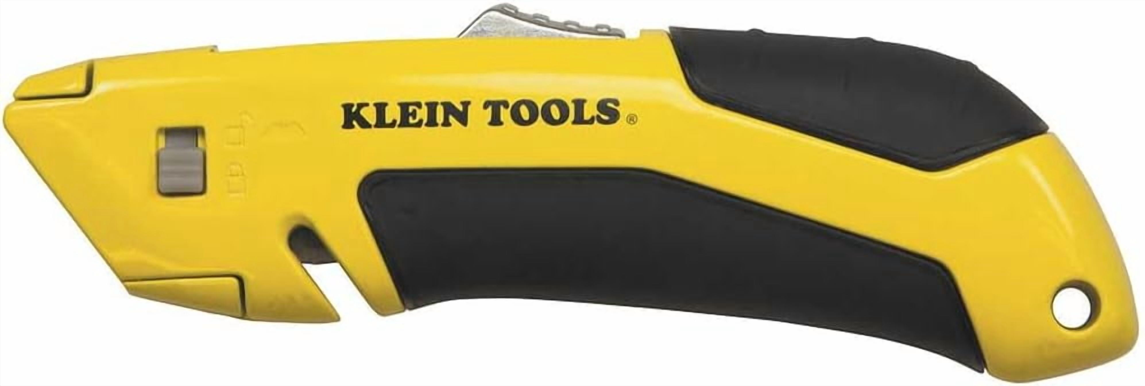 44136 Utility Knife, Heavy Duty Self-Retracting Box Cutter and Crafting Knife with No-Slip Grip, Wire Stripping and Lanyard Hole