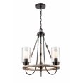 thumbnail image 1 of 442-3CR-BK-G4424-LED-Innovations Lighting-Paladin - 10.5W 3 LED Mini Chandelier In Farmhouse Style-22.68 Inches Tall and 19.13 Inches Wide, 1 of 1