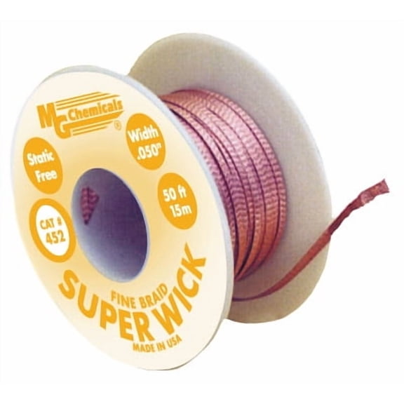 442 - SOLDER WICK #2 YELLOW 1.2MM 25FT