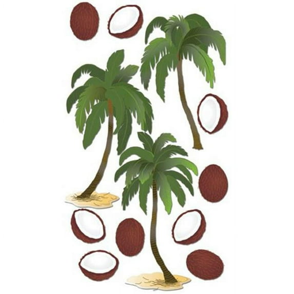 442086 Boutique Le Grande Dimensional Sticker-Coconut Palms