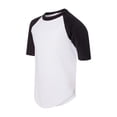 thumbnail image 1 of 4421 Men's Three-Quarter Sleeve Baseball Jersey T-Shirt, 1 of 3