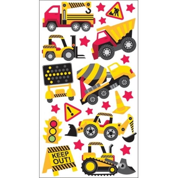 442289 Sparkler Classic Stickers-Construction Zone