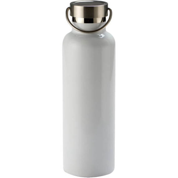 4423-012 - WATER BOTTLE 750ML STAINLESS STEEL DOUBLE WALL WHITE