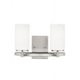 thumbnail image 1 of 4424602-962-Generation Lighting-Sea Gull Lighting-Alturas 2-Light Bath Vanity in Transitional Style-Brushed Nickel Finish-Incandescent Lamping Type, 1 of 2
