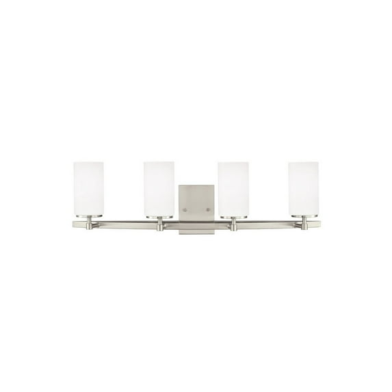 4424604EN3-962-Generation Lighting-Sea Gull Lighting-Alturas 4-Light Bath Vanity in Transitional Style-Brushed Nickel Finish-LED Lamping Type