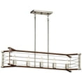 thumbnail image 1 of Kichler Lighting Lente - Five Light Linear Chandelier, Brushed Nickel Finish, 1 of 2