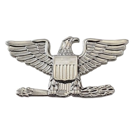4428PN Metal Rank Insignia, Col. Eagle, Nickel, PR