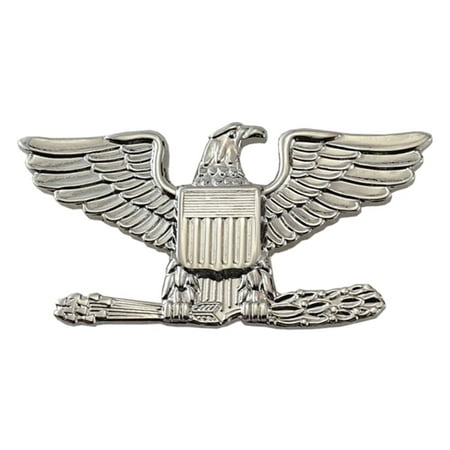4428RN Metal Rank Insignia, Col. Eagle, Nickel, PR