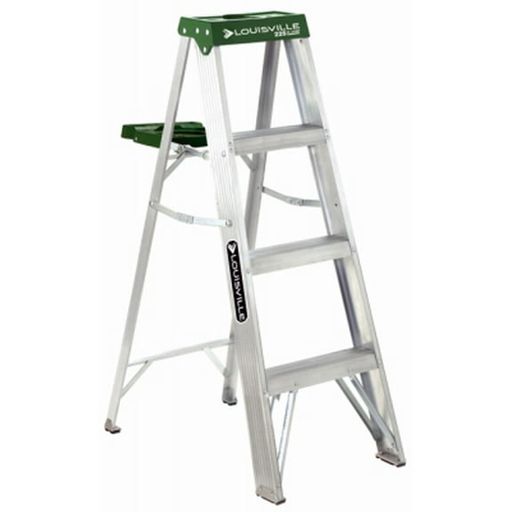 443-AS4004 4' Aluminum Step Laddergp Medium Duty