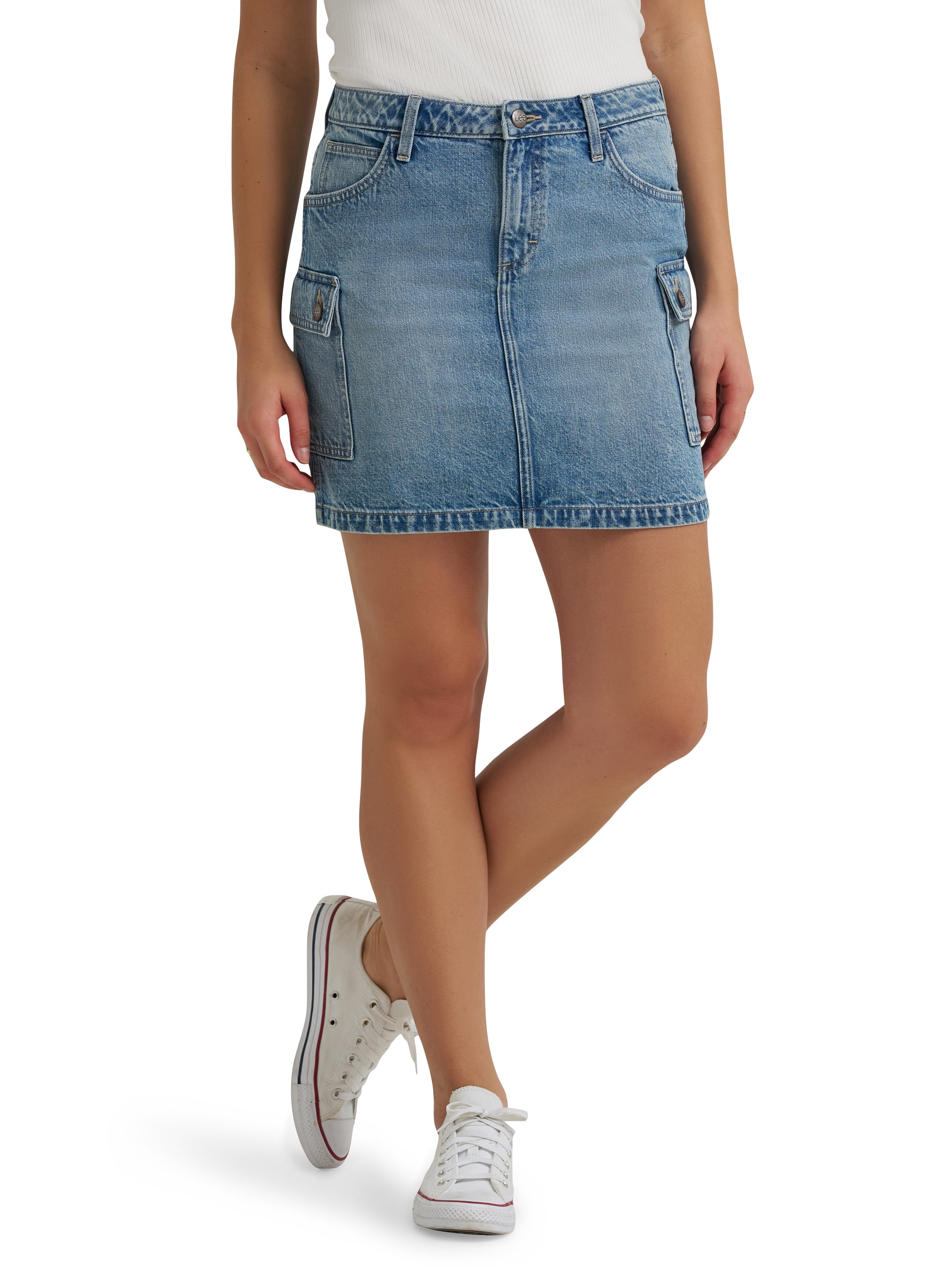 Lee® Women's Heritage Denim Cargo Mini Skirt, Sizes 2-18