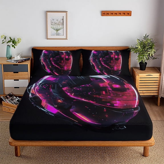 4437 Bedding Set Comforter Covers 3D Printed Quilt Cover Duvet Cover 3 Pieces for Childrens And Adults with Pillowcases Microfiber with Zipper Closure(90"x104")