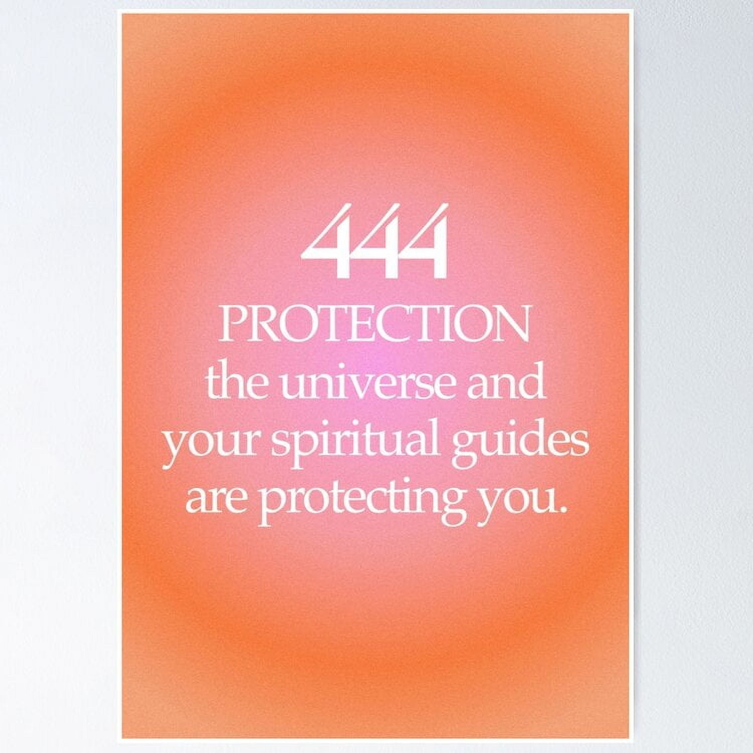 444 ANGEL NUMBER UNFRAMED Poster, 18x24 - Walmart.com