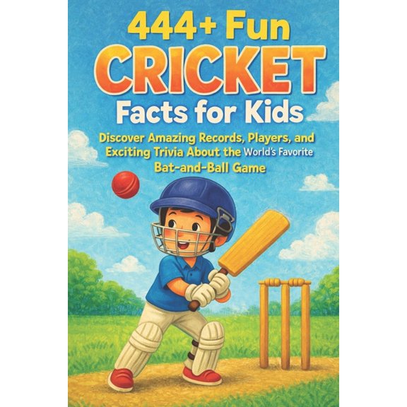 Fun Facts for Sports Kids 444+ Fun Cricket Facts for Kids: Discover Amazing Records, Players, and Exciting Trivia About the World's Favorite , Book 19, (Paperback)