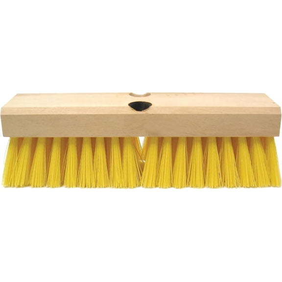 44434 10" Block Size, 6 X 18 No. Of Rows,  Block, Polypropylene Fill, Deck Scrub Brush,
