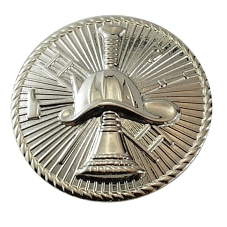 4449N Metal Rank Insignia, Fire Discs, Nickel, PR