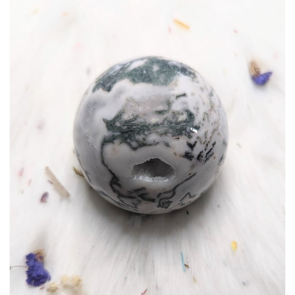 444g Moss Agate Sphere