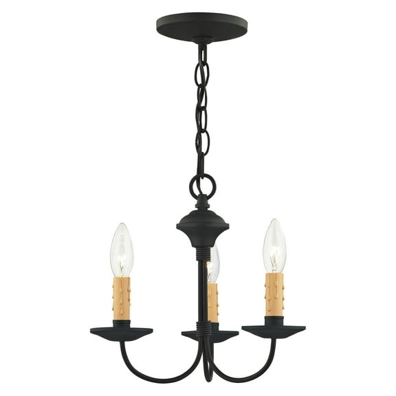 Livex Lighting Heritage Mini Chandelier in Black