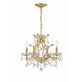 thumbnail image 1 of 4454-GA-CL-SAQ Crystorama Lighting Filmore - Four Light Chandelier in Traditional and Contemporary Style - 17.5 Inches Wide by 15 Inches, 1 of 9