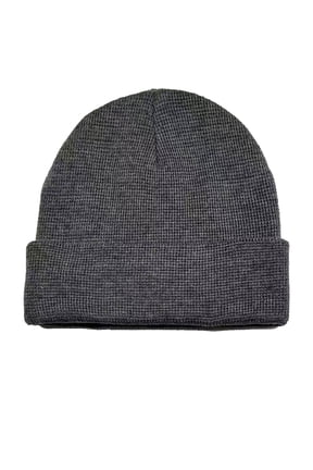 Men's Knit Beanie,Charcoal Grey Heather