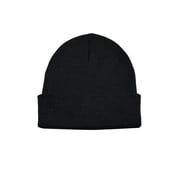 George Mens Knit Beanie,Black Soot