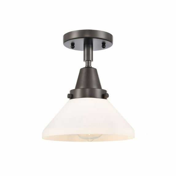447-1C-OB-G4471-Innovations Lighting-Caden - 1 Light Flush Mount In Industrial Style-7 Inches Tall and 8 Inches Wide-Oil Rubbed Bronze Finish-Matte