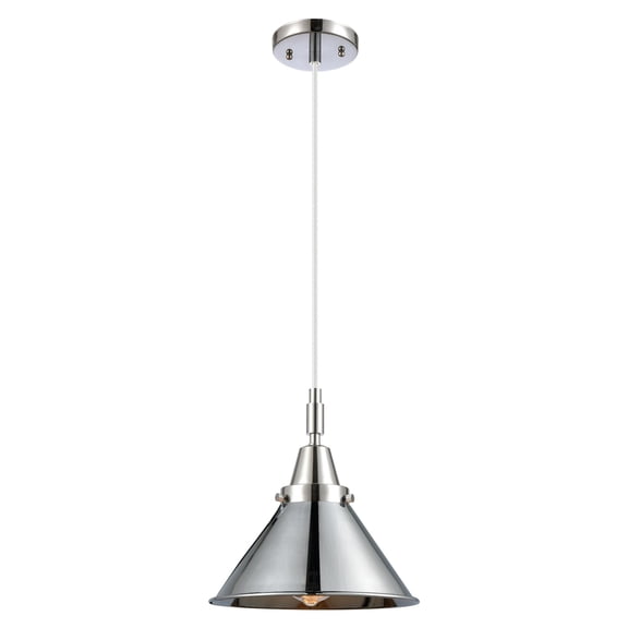 447-1P-PC-M10-PC Innovations Lighting Briarcliff - 1 Light Cord Hung Mini Pendant-10 Inch Wide and 11.13 Inch Tall-Polished Chrome Finish