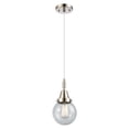 thumbnail image 1 of 447-1P-PN-G204-6 Innovations Lighting Beacon - 1 Light Cord Hung Mini Pendant-10.63 Inch Tall and 6 Inch Wide-Polished Nickel Finish-Seedy Glass Color, 1 of 7