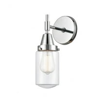 447-1W-PC-G312-Innovations Lighting-Dover - 1 Light Wall Sconce-11.75 Inches Tall and 4.5 Inches Wide-Polished Chrome Finish-Clear Glass Color