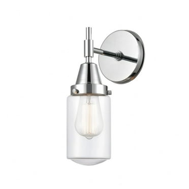 447-1W-PC-G312-Innovations Lighting-Dover - 1 Light Wall Sconce-11.75 Inches Tall and 4.5 Inches Wide-Polished Chrome Finish-Clear Glass Color